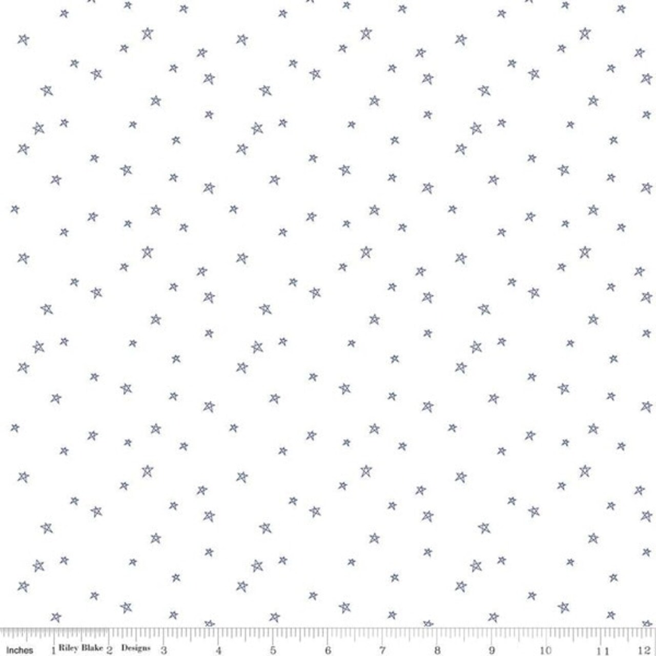 Farmhouse Star in Denim (c12039-denim) | Bee Plaids | Lori Holt | Riley Blake